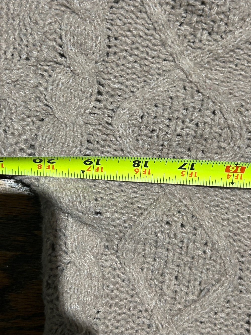 Pink Rose Taupe Cable-Knit Mock Neck Sweater - Picture 5 of 6